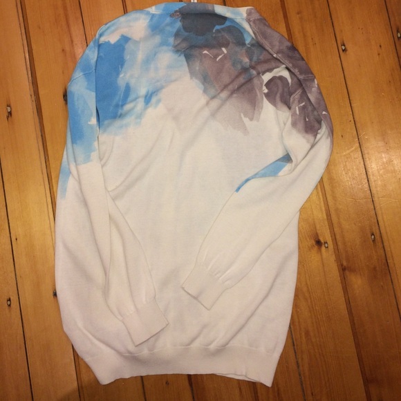 Anthropologie giraffe watercolor cardigan - Picture 2 of 3